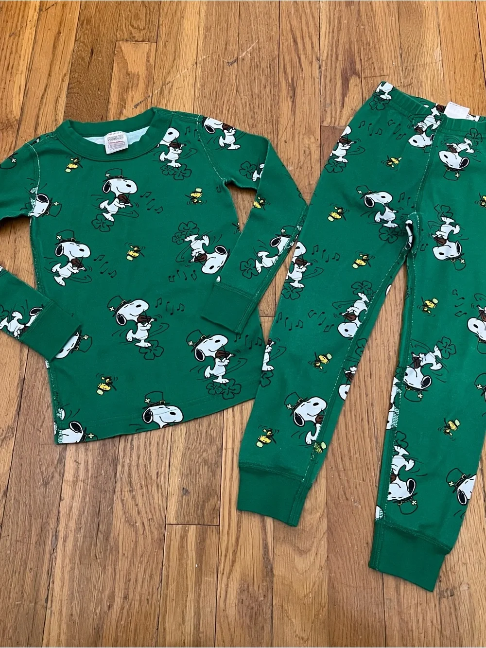 Hanna Andersson Peanuts Shamrock PJs